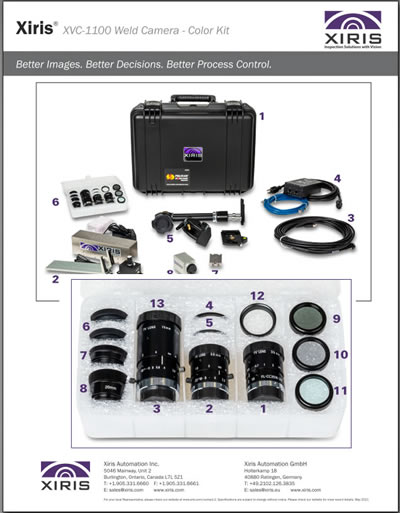 Xiris Welding Camera Product Sheet
